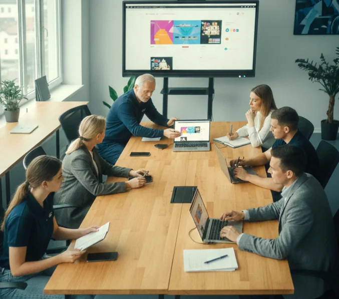 Marketing Besprechung bei ISHF